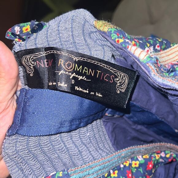 FREE PEOPLE New Romantics patchwork dress 0 - Picture 3 of 8